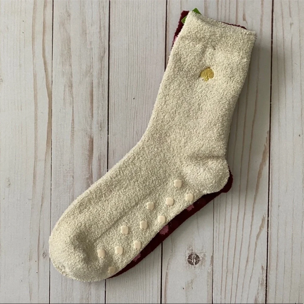 Kate Spade Non Slip Fuzzy Socks 2 Pairs